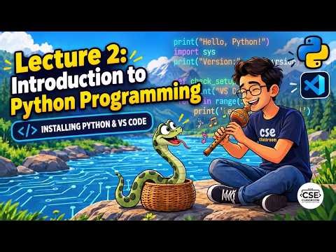Introduction to Python | Python Installation & VS Code Setup | Lecture 2