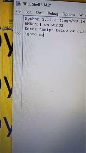 idle shell in python #interactive mode #new #programming