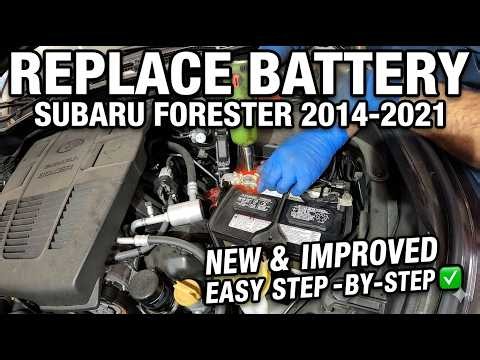 Subaru Forester 2014 to 2021 Battery replacement GUIDE (DIY)