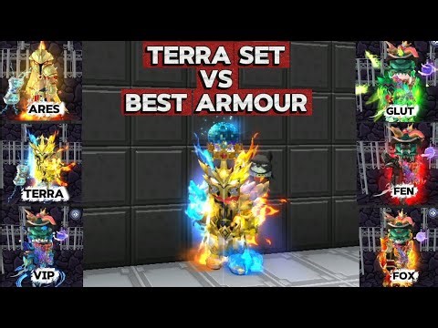Terra Armour Vs Skyblock Best Armours || #skyblock #blockmango 