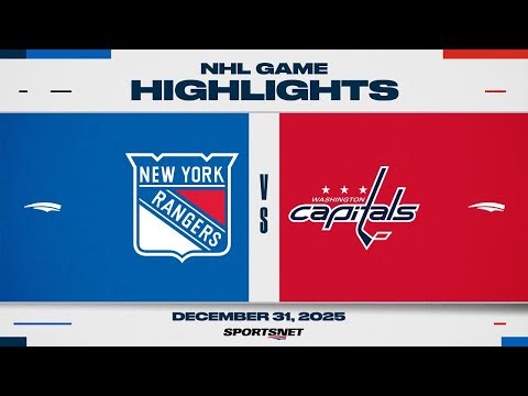 NHL Highlights | Rangers vs. Capitals - December 31, 2025