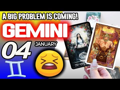 Gemini ♊😖A BIG PROBLEM IS COMING❗😡 horoscope for today JANUARY 4 2026 ♊ #gemini tarot JANUARY