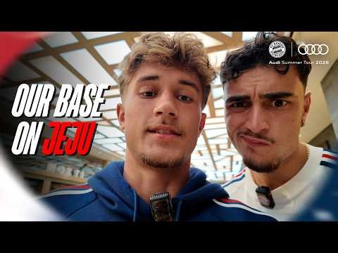 Pavlović and Bischof show you around our team base on Jeju Island 😁