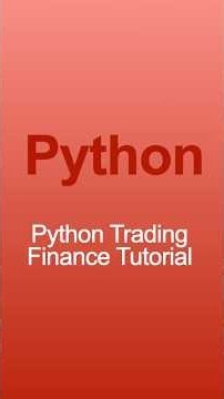 Python Trading Finance Tutorial #python #coding #developer #techtips
