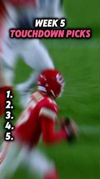 NFL WEEK 5 touchdown picks player props DFS prizepicks bets today kalshi underdog DFS plays