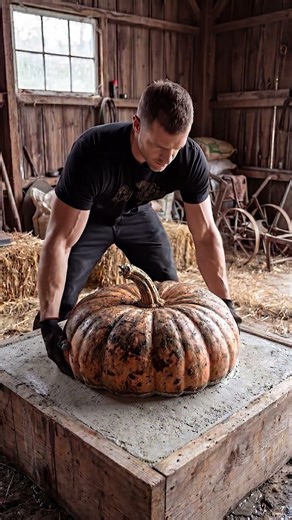 Turning a Giant Pumpkin into a Stunning Concrete Sink