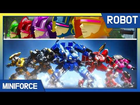 Best Combination Robots 🤖 Miniforce Compilation: Robot, Heroes, Aliens & Battles!