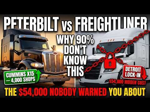 Peterbilt 579 vs Freightliner Cascadia — The $54,000 Detroit Engine Trap EXPOSED