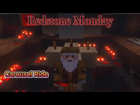 Completing the Redstone Monday Carousel Ride - Final Touches from Last Week Minecraft
