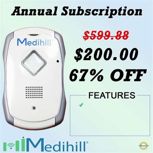 Average Medical Alert Subscription cost around $34.99 / month. Through other Medical Alert Providers you will never get the deal Medihill has for you. We brought annual subscription for only $200 / year on Portable Medical Alert System. The subscription includes no hidden charges and comes with Smart GPS Tracker, Nationwide Coverage, Fall Detection and 24/7 Monitoring Services. It's a Limited Time Offer and we have limited Stock. Get your deal today: https://medihill.com/medihill-promotions/medi