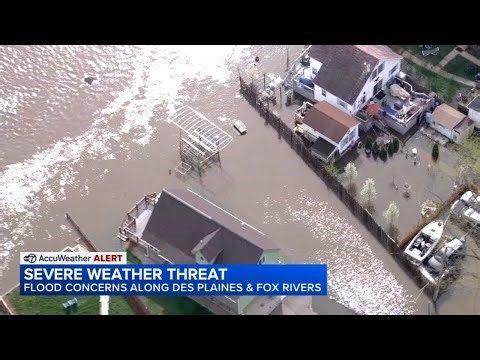 Residents along Des Plaines, Fox rivers brace for more rain