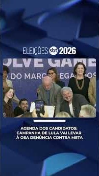 Agenda dos candidatos: Campanha de Lula vai levar à OEA denúncia contra Meta