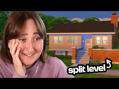 Building a SPLIT LEVEL house in The Sims 4!