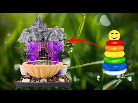 DIY Tabletop Water Fountain Tutorial ⛲| Handmade Home Decor | Fountain Making Step by Step
