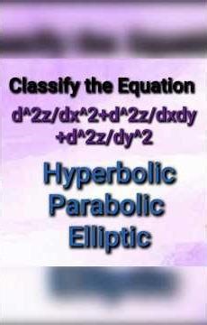 Classification of Equation [d^2z/dx^2+d^2z/dxdy+d^2z/dy^2] MSc Mathematics
