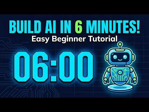 Build Your FIRST AI Model in 6 Minutes! 🤖 (Easy Beginner Tutorial)