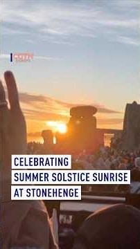 Celebrating summer solstice sunrise at Stonehenge