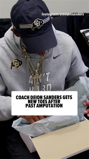 🦶🥳 Coach Deion Sanders is happy to be “ten toes down” again after receiving new prosthetics following his amputation a few years ago.