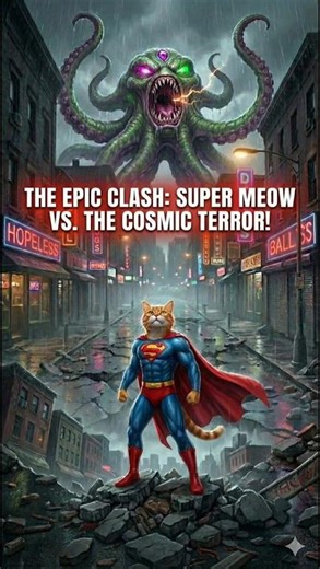 Super Meow vs Cosmic Monster ... Part 1 #shorts