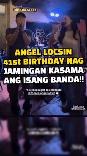 angel locsin 41st birthdag nag jamingan kasama ang isang banda! #angellocsin