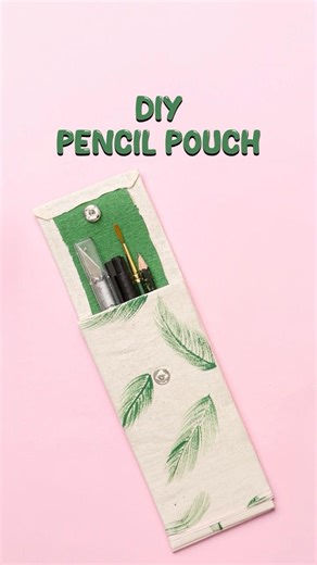 DIY Pencil Pouch ✏️ | Easy Pencil Case Making | Cute Handmade Pouch