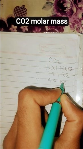 Molar mass of CO2 #shorts