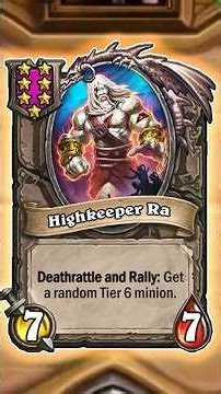 A GOLDEN 7-Drop on Tier 2?? | Hearthstone Battlegrounds