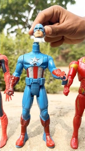 Avengers Captain America Choose Head to Finish Body | Avengers Heroes #spiderman #hulk #shortvideo