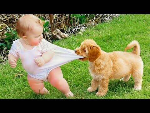 The Ultimate Duo: Cutest Baby And Animals - Funny Babies Video || COOL PEACHY🍑