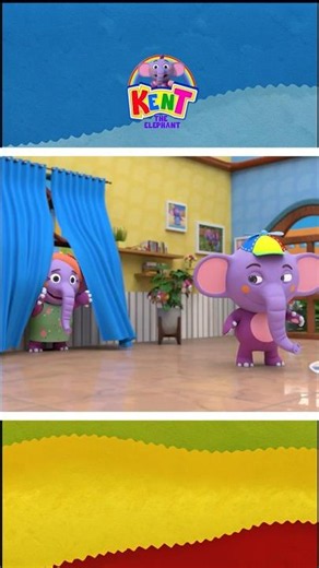 🙈Peek A Boo Song by Kent The Elephant #shorts #kidssongs #nurseryrhymestreet