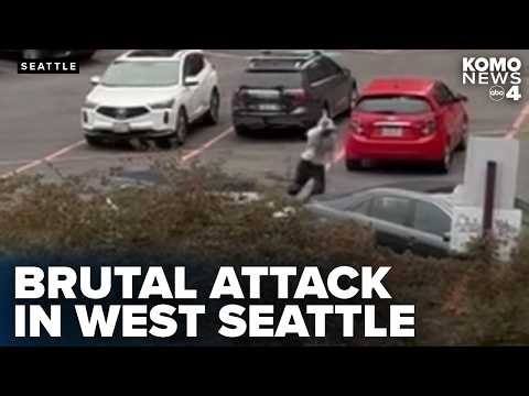 Cell phone video shows brutal attack on woman in West Seattle