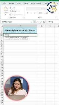 Monthly Interest Calculation in Excel | Easy Formula #excel #excelshortcuts #learnexcel #exceltips