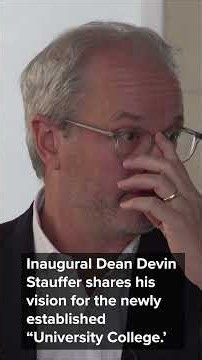 Inaugural dean shares vision for UT's newly established 'University College'
