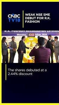 R.K. Fashion Accessories IPO Listing | Weak NSE SME Debut At ₹80, Falls Short Of GMP Signal | N18S