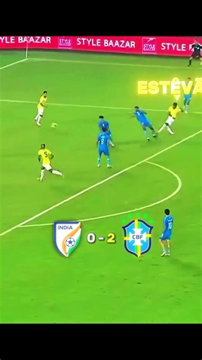 Brazil Goal Against India🥶💔#shorts #brazil #india #indianfootball #football #brasil