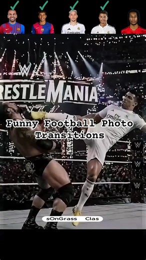 Alves VS Yamal VS Valverde VS Ronaldo VS Olise: Funny Football Photo Transition!
