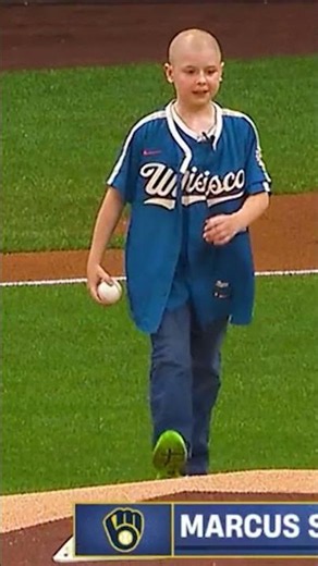 The Brewers honored Marcus Storm, a 10-year-old cancer survivor, earlier this week