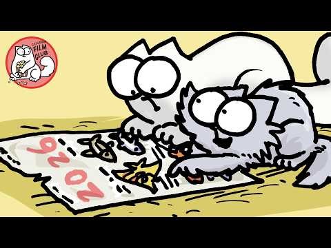 Simon's Cat 2026 Bingo Card - Caturday Film Club