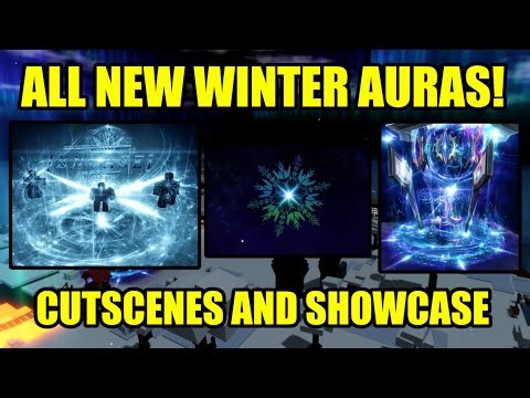 Every New Winter Aura Showcased with Cutscenes! Sol's RNG