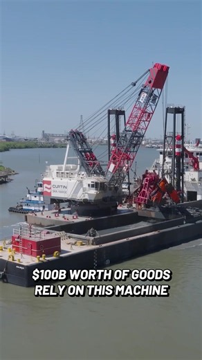 Every year, millions of cubic yards of sediment settle into the Houston Ship Channel, threatening to block the cargo ships carrying nearly $100 billion worth of goods, oil, gas, and materials through Houston. And if shipping stops… the modern world feels it. #channel #shipping #infrastructure #goods #cargo