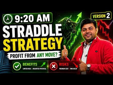 9:20 AM Straddle Strategy 🔥 Works or Trap? Full Live Analysis Version-2