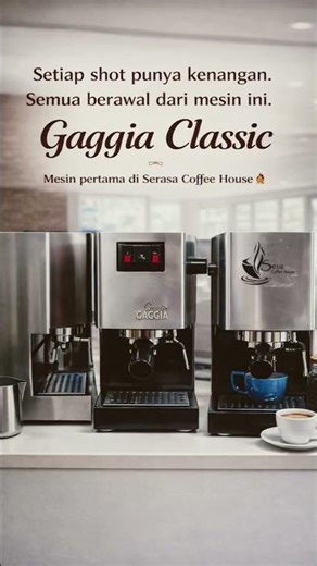 Our First espresso machine #coffee #gaggia #baristalife