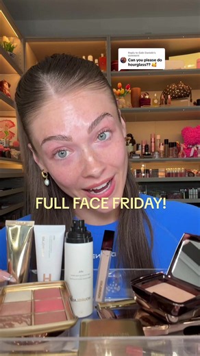 Replying to @Gabi Daniels happy FULL FACE FRIDAY!! 🔑💗⭐️ @Hourglass Cosmetics is on the chopping block today🔪 #makeupinspo #makeuptutorial #trending #makeuplover #kaylaryan