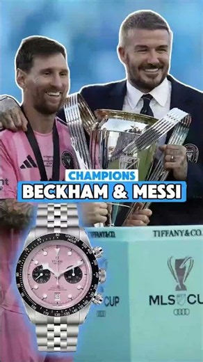David Beckham Celebrates Messi’s MLS Title With A $7K Tudor 🤯🩷⌚️