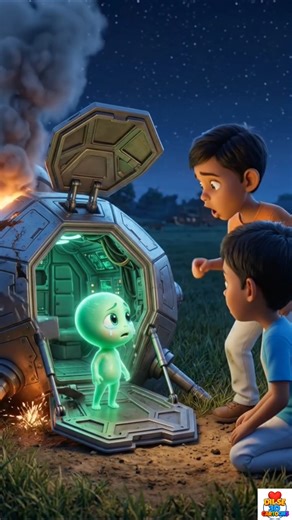 Rota Hua Alien Baby! 😭 Magical Spaceship ✨ | #Shorts #3DAnimation #dilse3dcartoons #CuteAlien