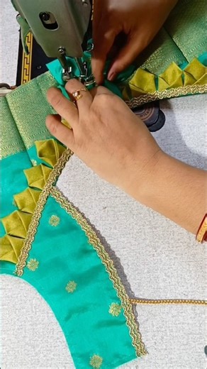 unique model blouse back neck design cutting and stitching #blouse #viralvideo