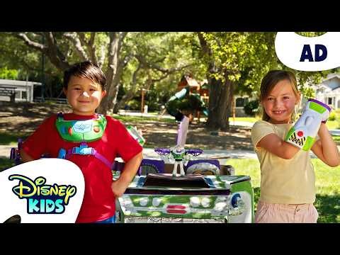 AD | Assembling the Buzz Lightyear Flying Car! | Toy Story 5 | @disneykids