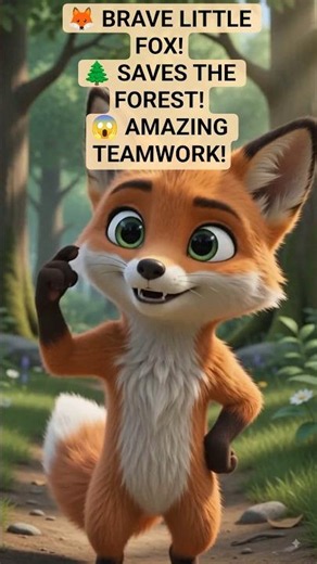 🦊 The Brave Little Fox Saves the Forest! 🌲 | Cartoon Story #animation #toonstory #cartoontv #toony