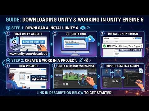 Unity 6 Beginner's Guide: How to Download, Install, and Start Your First Project (2026 LTS)