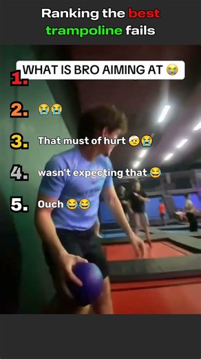 Ranking these funny trampoline fails 😂